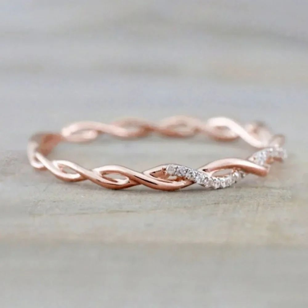 3for$20 1pc Elegant Cubic Zirconia Ring Band Jewelry Gift select your size